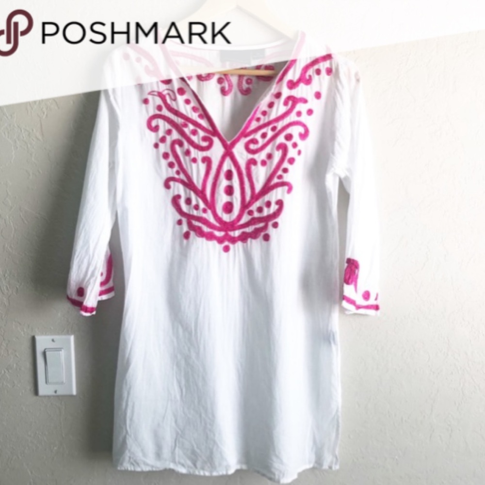 Cynthia Rowley Embroidered Cover-up dress